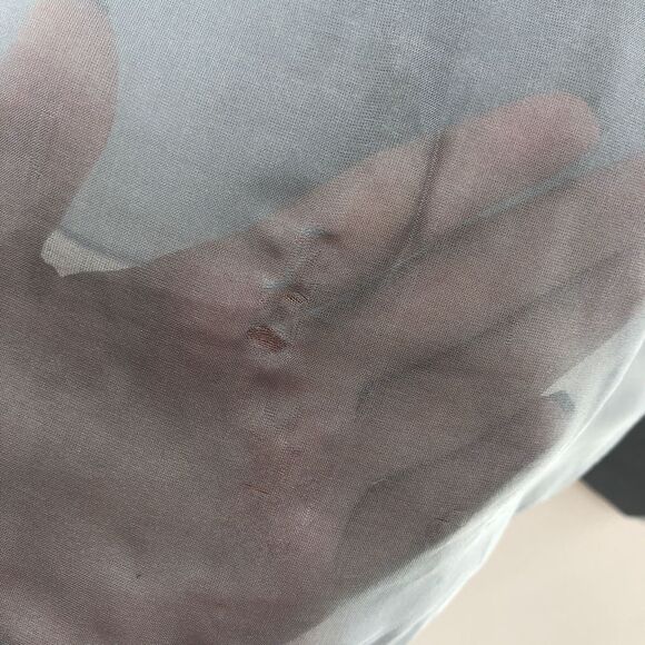 Weekend Stories Ria Blouse in Blue Gray XXS - Picture 5 of 10